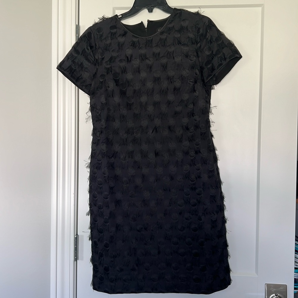 Black textured dress